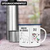 Trendation - 70. Geburtstag Frauen Emaille Tasse Einhorn Produktbild-Vorschau 4