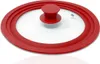 1x Silikon Topf- und Pfannendeckel Rot Universalgröße 26cm Produktbild-Vorschau 1