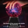 A hand touching a plasma ball, with text overlay. Podgląd zdjęcia produktu