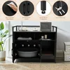 GOPLUS Katzentoilette, Katzenschrank mit Doppeltüren & Produktbild-Vorschau 4