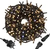 A coiled string of LED lights with a power plug and connector. Produktbild-Vorschau