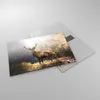 Bilder auf glas - Einteilig - Licht Hirsch Wald - 70x50cm - Produktbild-Vorschau 2