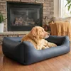 4L Textil Mario Orthopädisches Hundebett aus Kunstleder Produktbild-Vorschau 2