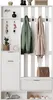 Sweiko 100x30x180cm Garderobenständer 6-in-1, mit 8 Haken, Produktbild-Vorschau 5