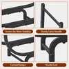 Scaffale in metallo per legna da ardere, 80x35x57 cm, nero, Anteprima dell’immagine prodotto 4
