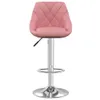 A pink bar stool on a white background.