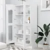 Vetrina VidaXL bianca 82,5 x 30,5 x 150 cm in materiale Anteprima dell’immagine prodotto 3