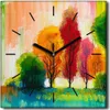 Coloray Uhr auf Leinwand 30x30 cm Wand Uhr Dekoration Produktbild-Vorschau 1