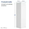 Garderobenschrank in weiß Garderobe Mehrzweckschrank 50cm Produktbild-Vorschau 1