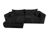 Ecksofa Berlin 255x160 Schwarz CORD mit schlaffunktion und Produktbild-Vorschau 2
