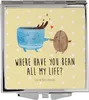 Mr. & Mrs. Panda Handspiegel Kaffee Bohne - Gelb Pastell - Produktbild-Vorschau 1