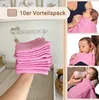 10er Set Spucktücher, Baumwolle, 70x70 cm, rosa Produktbild-Vorschau 3