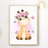 Niedliche Tiere 3er Set Bilder Elefant Giraffe Esel Produktbild-Vorschau 5