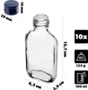 Fiaschetta KADAX 100ml, 10 pezzi, bottigliette in vetro con Anteprima dell’immagine prodotto 2