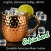 Moscow Mule Becher 6er Set Edelstahl Cocktail Glühwein Produktbild-Vorschau 9