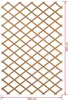 Holz Rankgitter, Ausziehbar 100 x 200 cm, Natur Produktbild-Vorschau 3