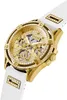 Guess Damen Multifunkion Armbanduhr Queen weiß, gold 40 mm Produktbild-Vorschau 3