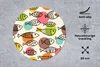 MuchoWow® Mauspad Mousepad Polka dots - Fisch - Regenbogen Produktbild-Vorschau 3