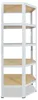 shelfplaza HOME 200x70x40 cm Étagère d'angle en blanc avec Voir les images du produit 5