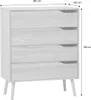 sweeek - Kommode mit Holzdekor, 4 Schubladen - Eschenlook Produktbild-Vorschau 8