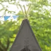Sunny Alba tenda tipi per bambini in grigio | tenda Wigwam Anteprima dell’immagine prodotto 13