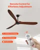 180cm Deckenventilator Holzflügel kein Licht Fernbedienung Produktbild-Vorschau 5