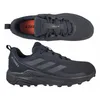 A top-down and side view of a pair of black Adidas Terrex hiking shoes against a white background. Produktbild-Vorschau