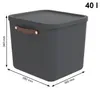 Rotho 2er-Set Aufbewahrungsbox 40L Maloja - Kunststoffbox Produktbild-Vorschau 3