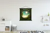 MuchoWow® Textilposter Wald - Mond - Sternenhimmel 120x120 Produktbild-Vorschau 2