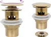 vidaXL Garniture d'écoulement avec trop-plein Golden Voir les images du produit 7