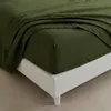 Drap-housse HappyFriday BASIC vert foncé 160 x 200 x 32 cm Voir les images du produit 2