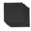 A stack of black gas stove burner covers. Produktbild-Vorschau