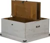 vidaXL Truhla HALDEN White 91x91x47 cm z masivního Náhled obrázku produktu 6