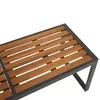 DEGAMO Hockerbank Gartenbank RAGUSA 2-sitzer, Metall Produktbild-Vorschau 4