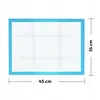 A top-down view of a blue-bordered pet training pad with dimensions indicated. Náhľad obrázku produktu