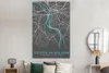 MuchoWow® Poster Blau - Deutschland - Karte - Stadtplan - Produktbild-Vorschau 4