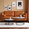 ProximaX 2er Set Couchtische Rund, Marmoroptik Couchtisch Produktbild-Vorschau 3