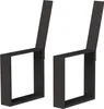 DanDiBo 2x gambe della panca in metallo nero con schienale Anteprima dell’immagine prodotto 3