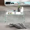 SUGIFT Couchtisch Hartglas einteilig, Glastisch Sofatisch Produktbild-Vorschau 1
