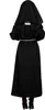 A person wearing a nun costume from the back. Produktbild-Vorschau