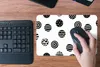 MuchoWow® Mauspad Mousepad Muster - Punkte - Schwarz und Produktbild-Vorschau 5