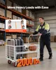 VEVOR plošinový vozík s mřížovými stěnami 907 kg, skládací Náhled obrázku produktu 2