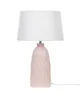 BELIANI Tischlampe mit Keramikfuß Rosa 56 cm Blumenmotiv Produktbild-Vorschau 5