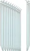 com-four® 12x Zelt-Heringe aus Stahl - halbrunde, robuste Produktbild-Vorschau 1