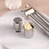 Knoblauchpresse Knoblauchschneider Edelstahl Brecher Garlic Produktbild-Vorschau 2