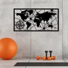 Wallity, Mappa del mondo grande in metallo, decorazione da Anteprima dell’immagine prodotto 3