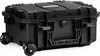 A black transport case with wheels, shown from a slightly elevated front-left angle against a white background. Produktbild-Vorschau