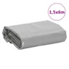 vidaXL Szara plandeka 1,5x6 m 650 g/m² Podgląd zdjęcia produktu 9