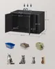 SONGMICS HOME kočičí toaleta s dvířky otevíranými pomocí Náhled obrázku produktu 6