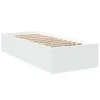 Bettgestell Weiß 75x190 cm Holzwerkstoff Produktbild-Vorschau 1